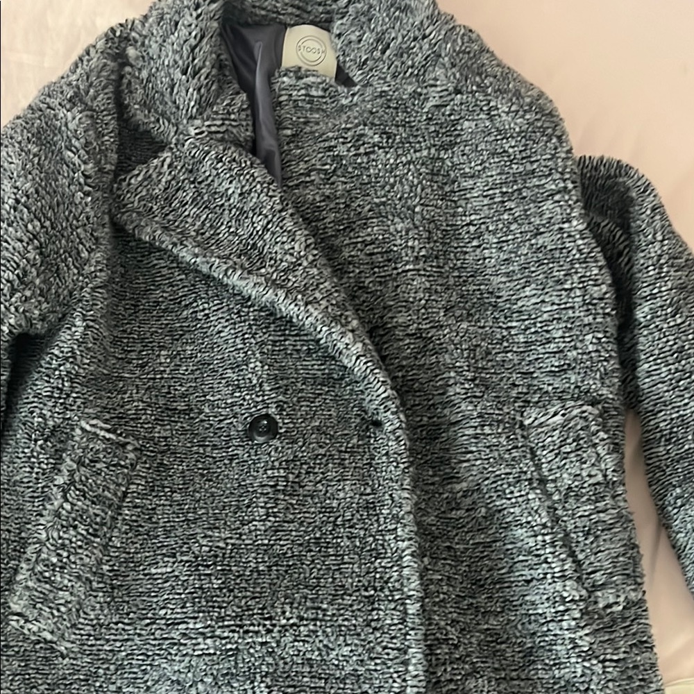Vero Moda Gray Teddy Jacket Plush Cozy Design